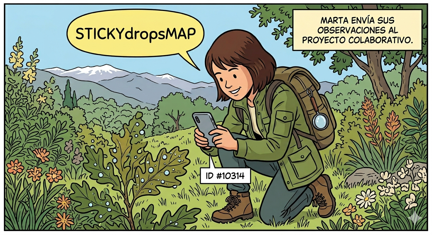 Concepto de StickyDropsMap